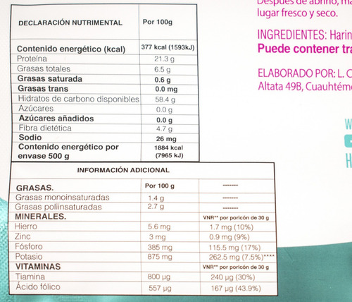 Imagen 5 de 9 de 2 Pack Harina De Garbanzo = 1 Kg · Vegana Sin Gluten Pura