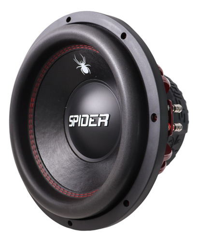 Subwoofer Doble Bobina Spider De 12 Pulgadas 4000w Sr-12max2 Negro/rojo