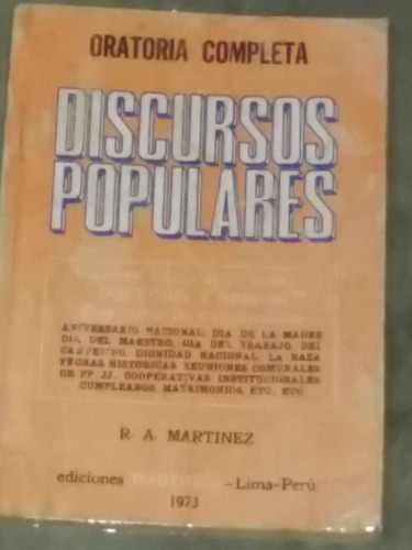 Discursos Populares Oratoria Completa