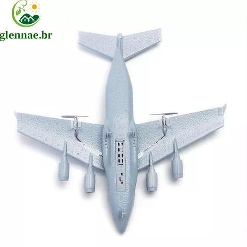 Avião de Controle Remoto Aeromodelo Muito Resistente RC Fácil de