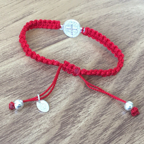 Imagen 4 de 8 de Pulsera San Benito De Plata 925 Niño O Niña 12cm Agálea