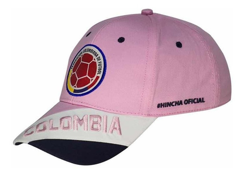 Selección Colombia De Fútbol Gorras Rosadas Licenciada Fcf