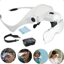 Comprar Lupa De Cabeça Eletrônica Óculos Profissional Com Luz Led 5 Lentes De Aumento Lash Designer Extensionista De Cílios Design Sobrancelha Joalheiro Esteticista Técnico Em Eletrônica Relojoeiro