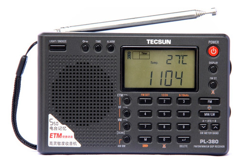 Radio De Onda Corta Tecsun Pl-380 Fm Estéreo/lw/sw/mw