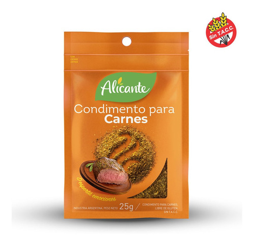 Alicante Condimento Para Carnes X 25 Gr