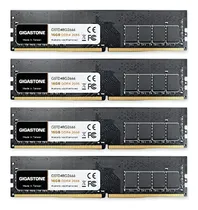 Comprar Ram Ddr4: Gigastone - Ram De Computadora 64 Gb (4 X 16 Gb) Ddr4 64 Gb Ddr4-2666 Mhz Pc4-21300 Cl19 1.2 V Udimm 288 Pines Sin Búfer Ecc Para Computadora De Computadora, Módulo De Memoria Ram Solo