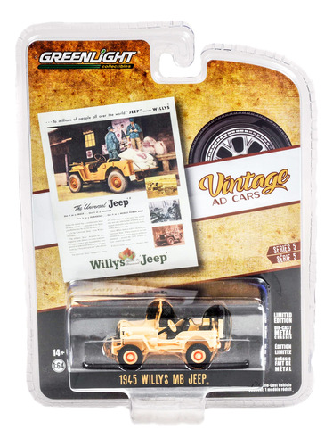 1945 Willys Mb Cream The Universal Vintage Ad Cars Serie 1