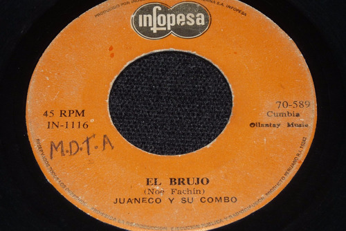 Jch- Juaneco Y Su Combo El Brujo / San Juan 75 Cumbia 45 Rpm