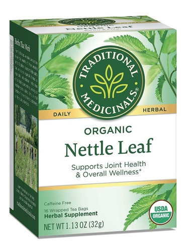 Te De Ortiga Orgánica Organic Nettle Leaf Tea 16 Bolsitas Se