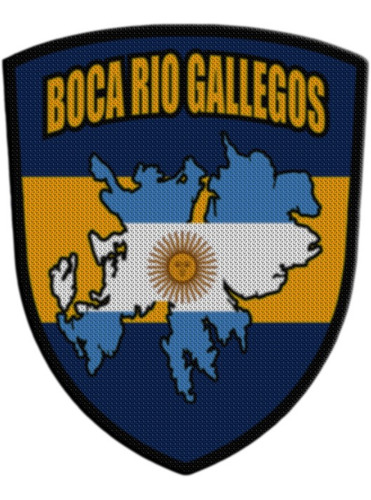 Parche Termoadhesivo Malvinas Y Boca Rio Gallegos
