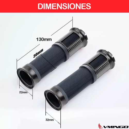 Puños Bicicleta Antiderrape Aluminio Mtb Ruta Bmx Empuñadura