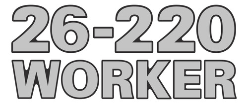 Adesivo Emblema Resinado Volkswagen 26-220 Worker Fgc