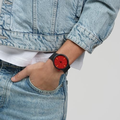 Reloj Swatch Unisex Casual Negro Material De Origen Biológic