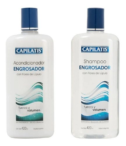 Shampoo + Enjuague Capilatis Engrosador Para Cabellos Finos