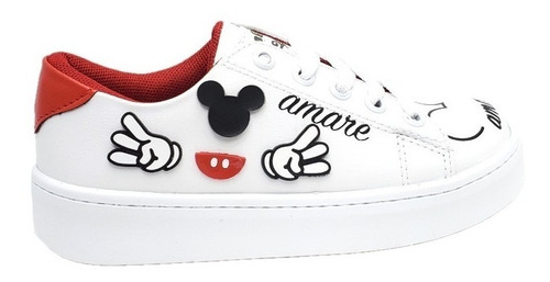 Tenis Zapato Juvenil Mujer D Mickey Mouse T. 23, 24, 25 Y 26