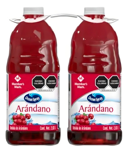 Pack Bebida De Arandano Member´s Mark Con 2 Piezas De 1.8 Li