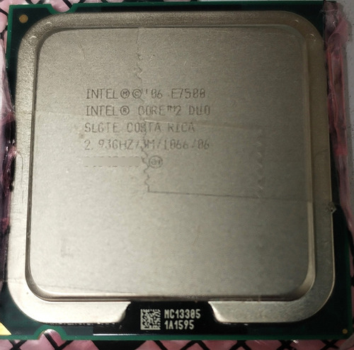 Procesador Intel Core 2 Duo E7500 2.93g/3mb/1066/775 De 65w (Usado)