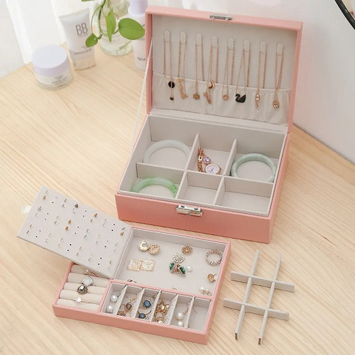 My Joyero De Cuero Doble Caja De Regalo Perfecta Con