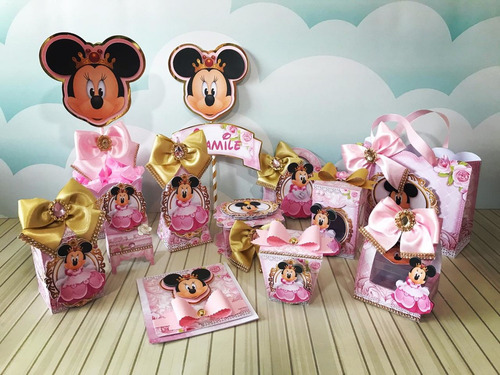 Arquivo De Corte Kit Minnie Realeza Rosa 02