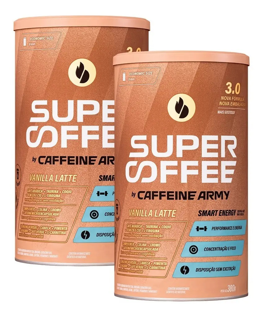Kit 2 Super Coffee Economic Size 380g - Baunilha