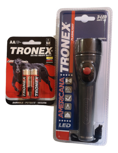 Linterna Tronex 3-led Flashlight Americana White Led