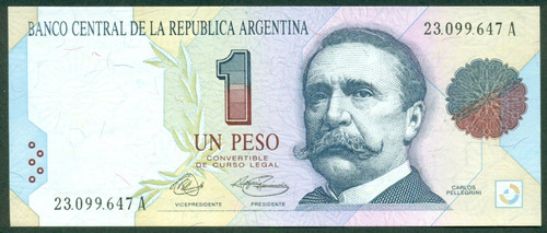Argentina Billete 1 Un Peso Convertible (1992) Col 734a Sc-