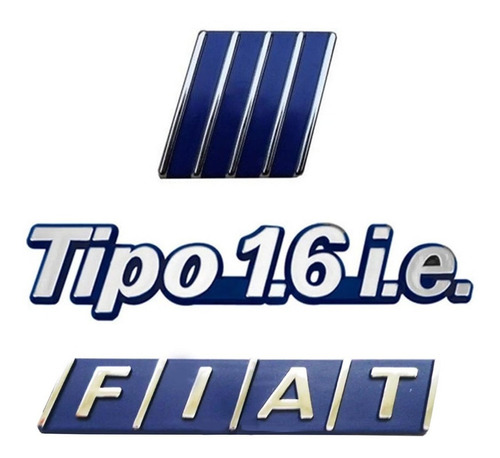 Kit Emblema Tipo 1.6i.e + Fiat Da Grade + Fiat Mala + Brinde