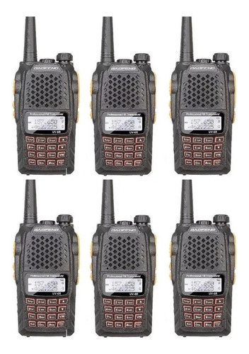 Seis Radios Portatil Baofeng Uv-6r Vhf/uhf Doble Banda 5w.