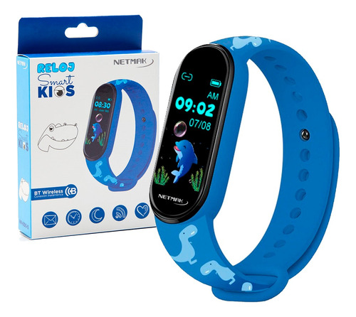 Reloj Smart Band Kids Bluetooth Netmak Android Ios Fit Pcreg