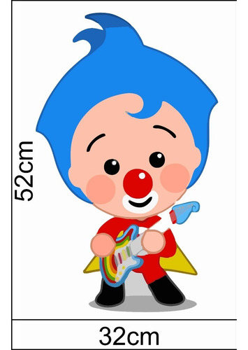 Payaso Plim Plim Figura De Coroplast 52cm