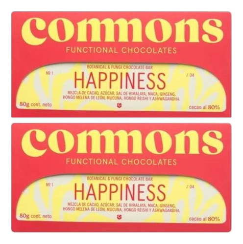 2 Pack Chocolate Mexicano Adaptógenos Happiness 160g Commons