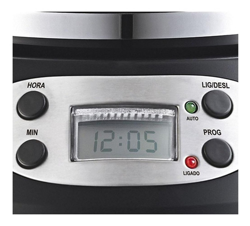 Cafeteira Philco PH14 Inox preta e prata 110V