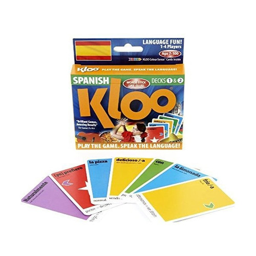 Kloo De Aprender A Hablar Español Idioma Card Games Pack 1 (