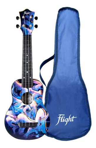 Flight Tus-40 Graffiti Ukelele Soprano C/funda Envio Gratis