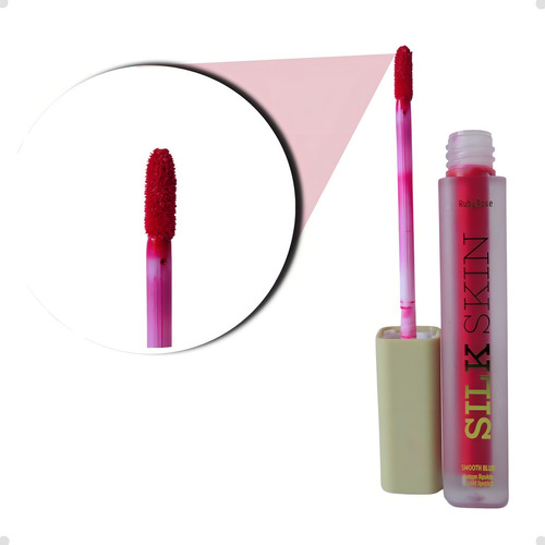 Batom Líquido Ruby Rose Silk Skin Smooth Blur Divine Cor Rosa Pink