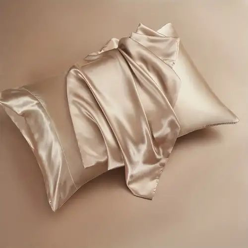 Funda De Almohada De Satén Anti Frizz Crema