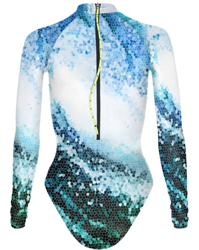 Imagen 2 de 5 de Traje De Baño Para Mujer Manga Larga Eye Of The Barrel Surf