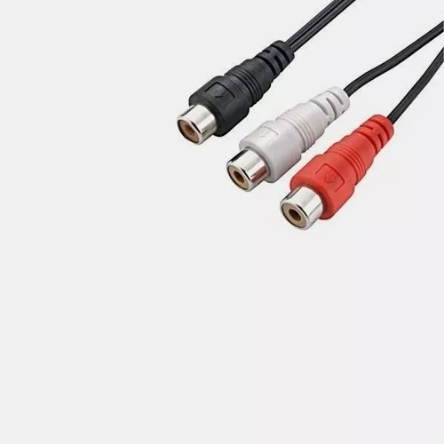 Cabo Audio 1 Rca Femea X 2 Rca Femea Extensão 1,5m