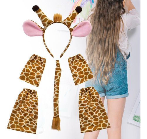 Conjunto De Cola Con Orejas De Animales, Diadema, Ciervo