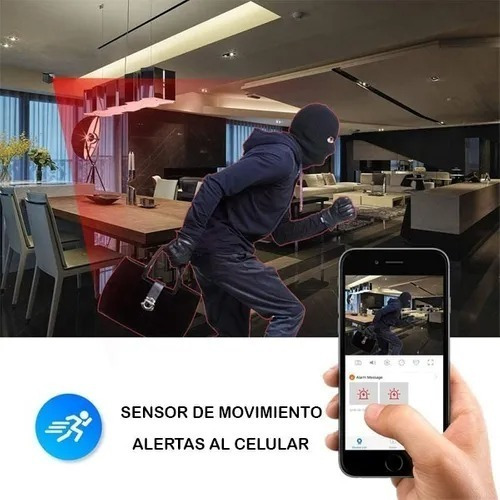 Imagen 2 de 5 de Camara Hd 1080p Mini Usb Ac Adaptador Espia Wifi App