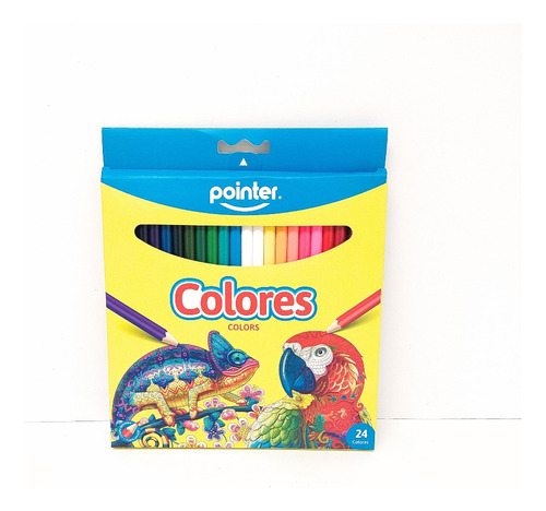 Creyones De Colores Pointer Cuerpo Redondo 24