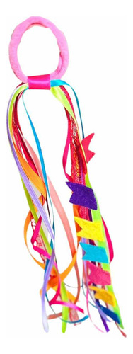 Laço De Cabelo P/ Festa Junina Elástico Fitas E Bandeirinhas