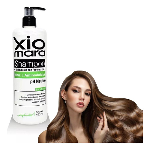  Xiomara Shampoo Neutro Proteína De Maíz Y Aminoácidos 450ml