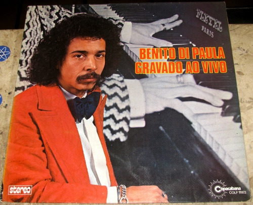 Lp Benito Di Paula - Gravado Ao Vivo (1974) C/ Grupo Tempero