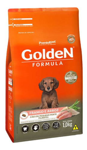 Premier Ração Golden Fórmula Mini Bits Cães Filhotes 1kg