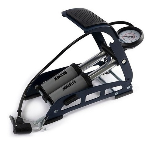 Imagen 2 de 4 de Inflador Bicicleta De Pie Bremen Manometro 2 Cilind 7441 Dgm