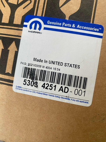 Cuerpo Aceleración Dodge Ram Emi 5.7 5303 4251 Ad-001 Ml1142 (Usado)