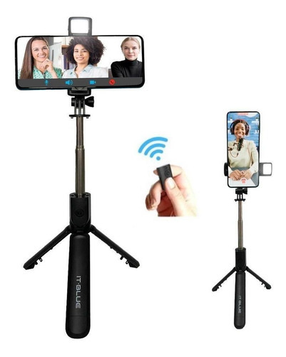 Bastão Pau Selfie Tripe Controle Bluetooth Portavel Celular