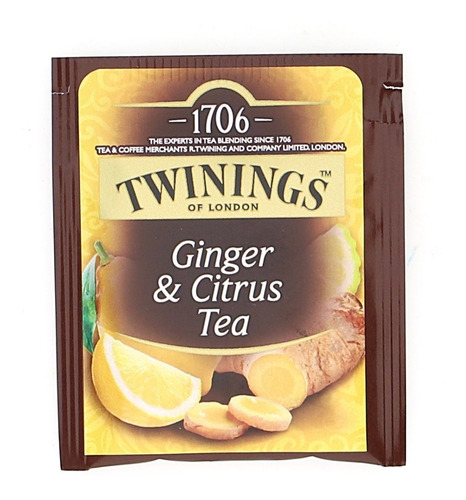 Imagen 2 de 10 de Te Twinings Of London Jengibre Limon Te Negro Zenzero Agrumi