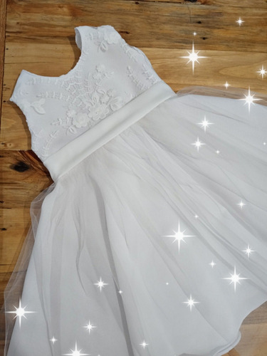 Hermoso Vestido Blanco 1 Año